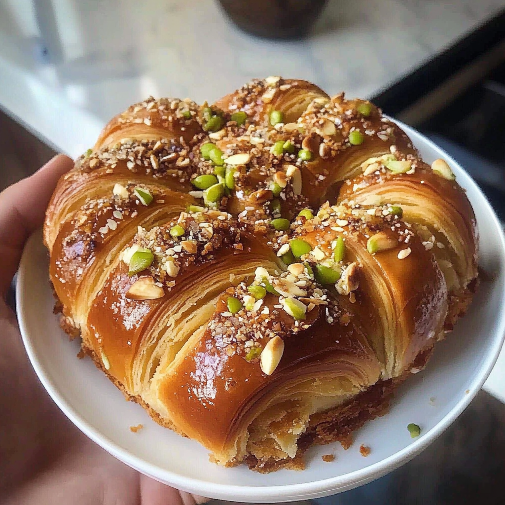 Recipe preparation for Baklava Babka Buns