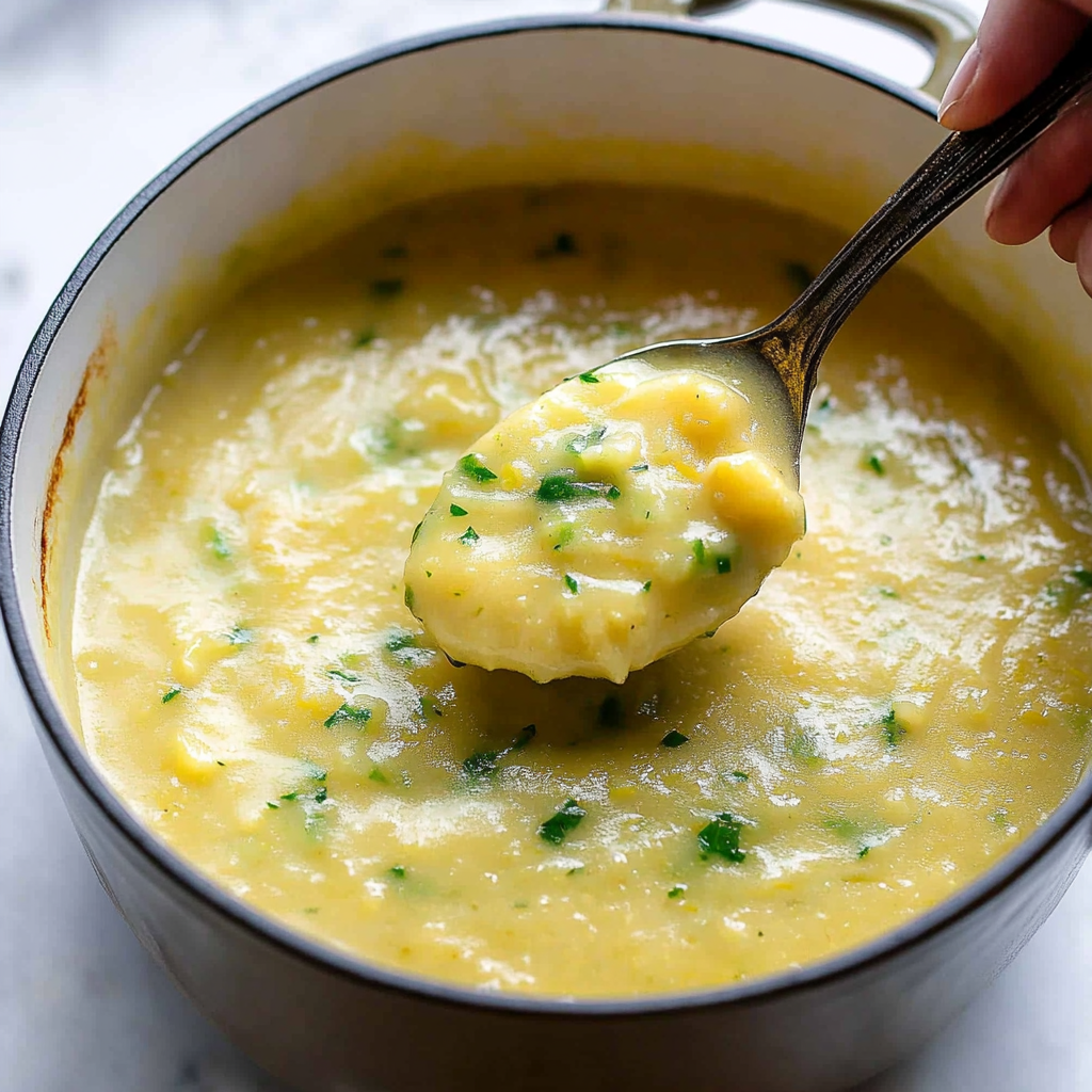 Recipe preparation for Potato Leek Soup