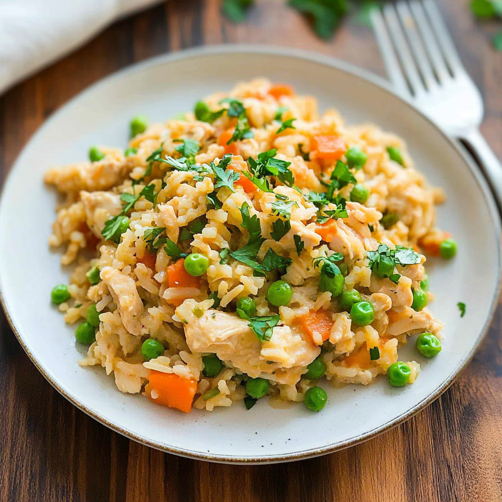 Recipe preparation for Slow Cooker Chicken and Rice