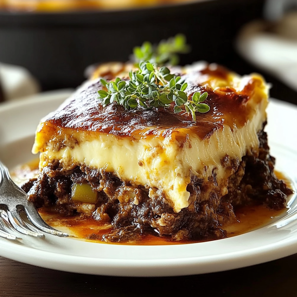 Recipe preparation for Greek Moussaka