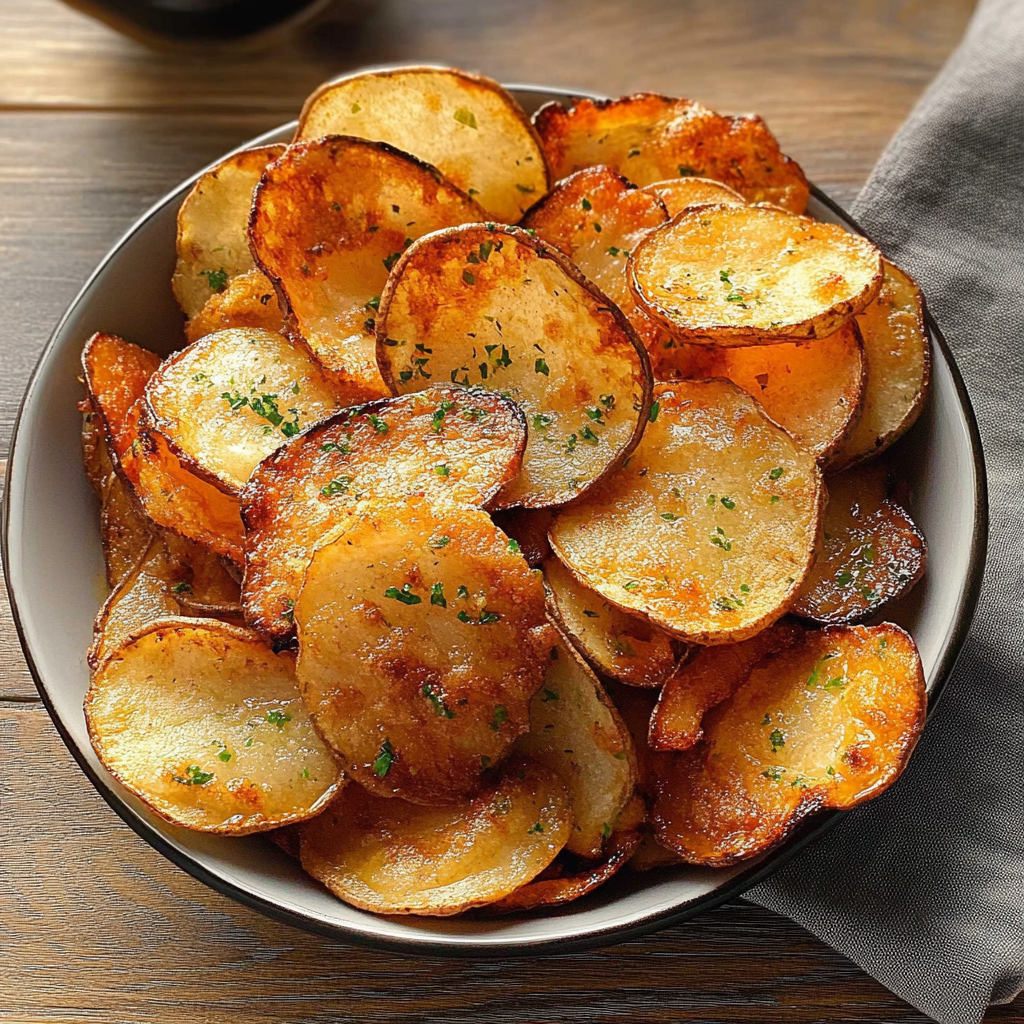 Recipe preparation for Air Fryer Potato Chips