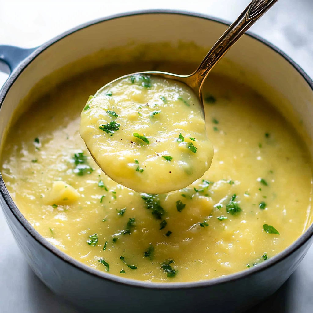 Recipe preparation for Potato Leek Soup