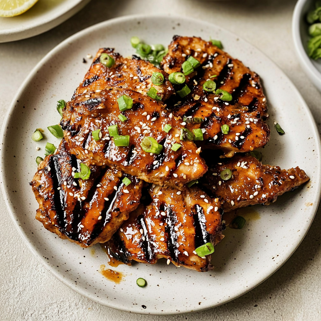 Recipe preparation for Homemade Grilled Chicken Thighs