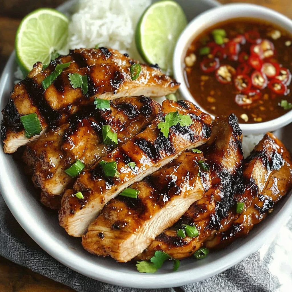 Recipe preparation for Sweet Chili Chicken Grilled