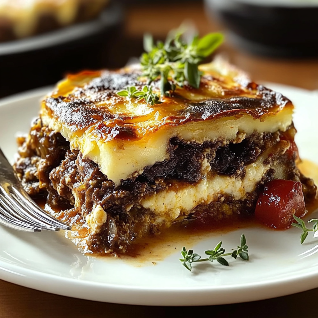 Recipe preparation for Greek Moussaka