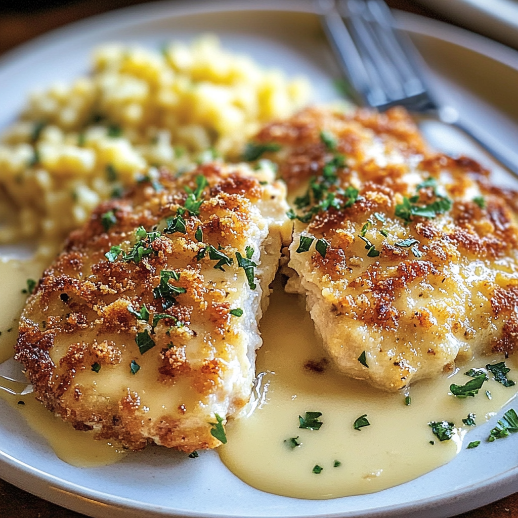 Recipe preparation for Longhorn Steakhouse Parmesan Crusted Chicken