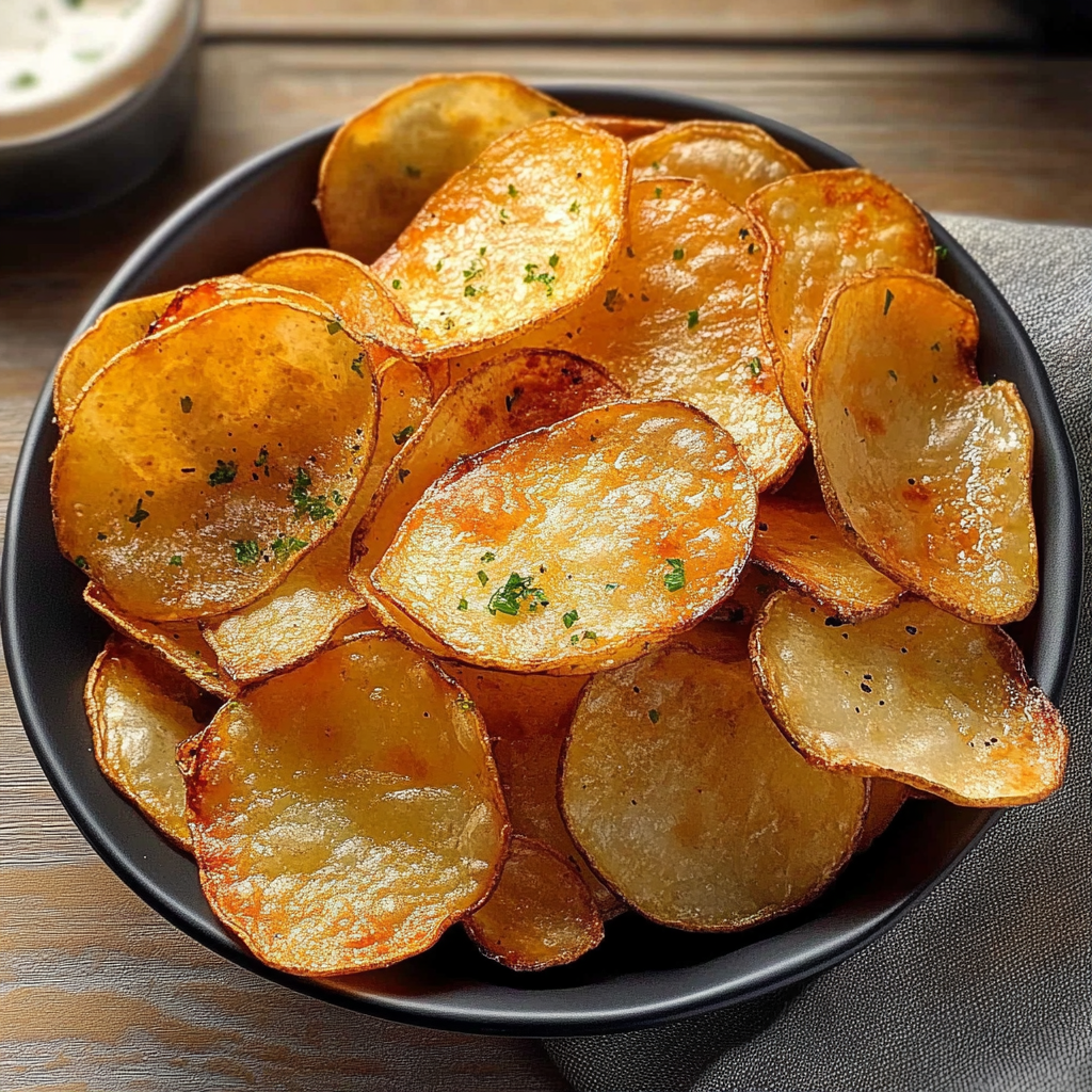 Recipe preparation for Air Fryer Potato Chips
