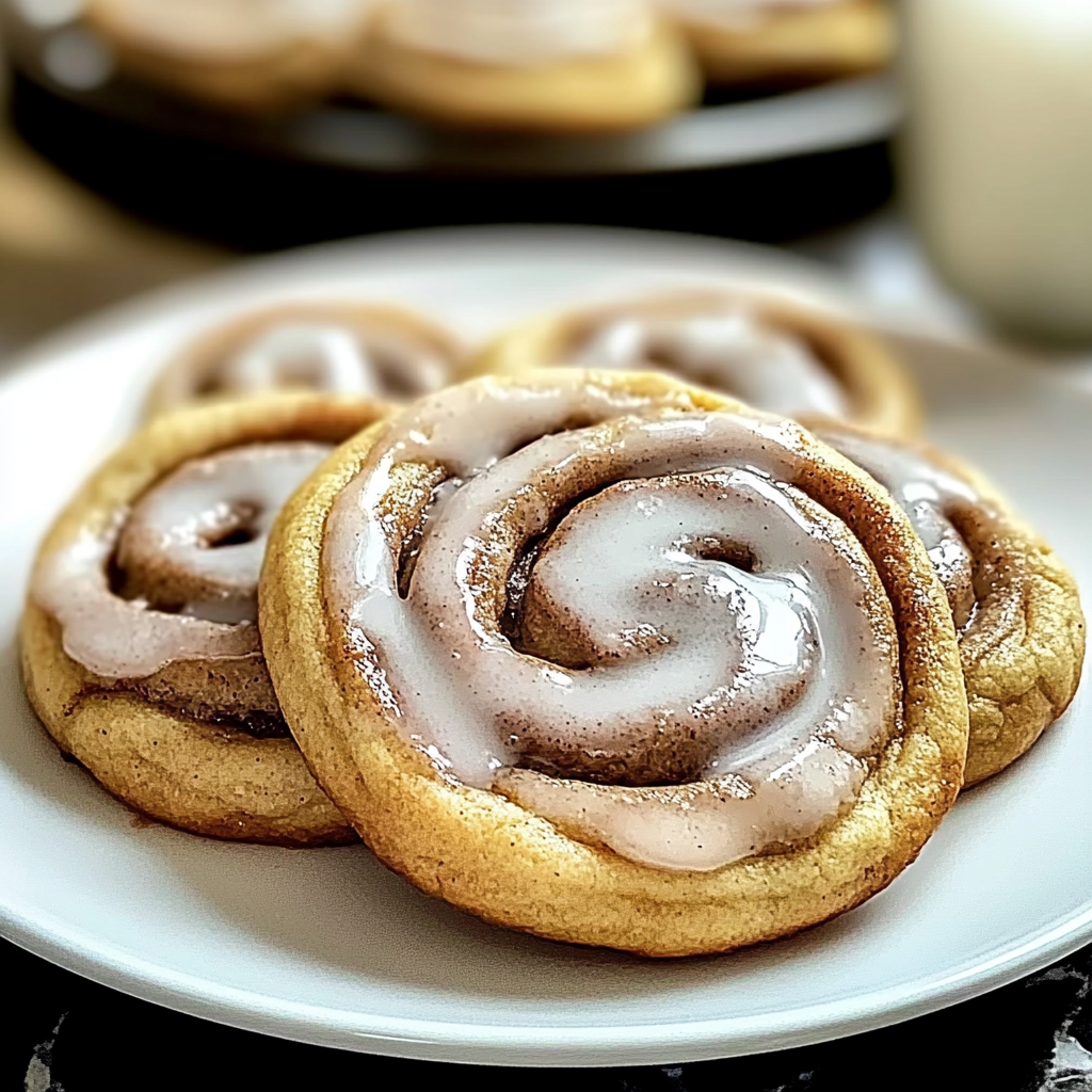 Recipe preparation for Cinnamon Roll Cookies