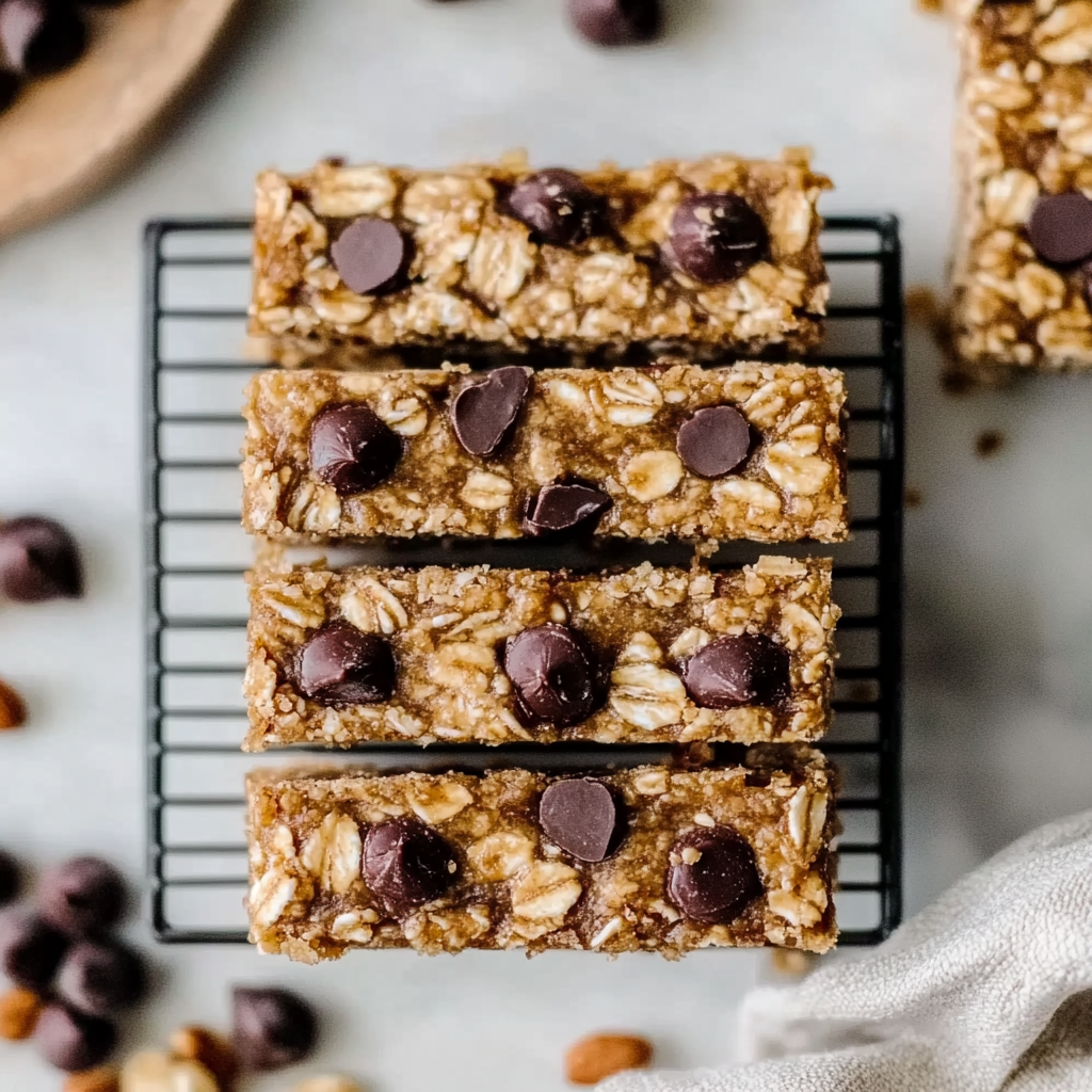 Recipe preparation for Peanut Butter Granola Bars