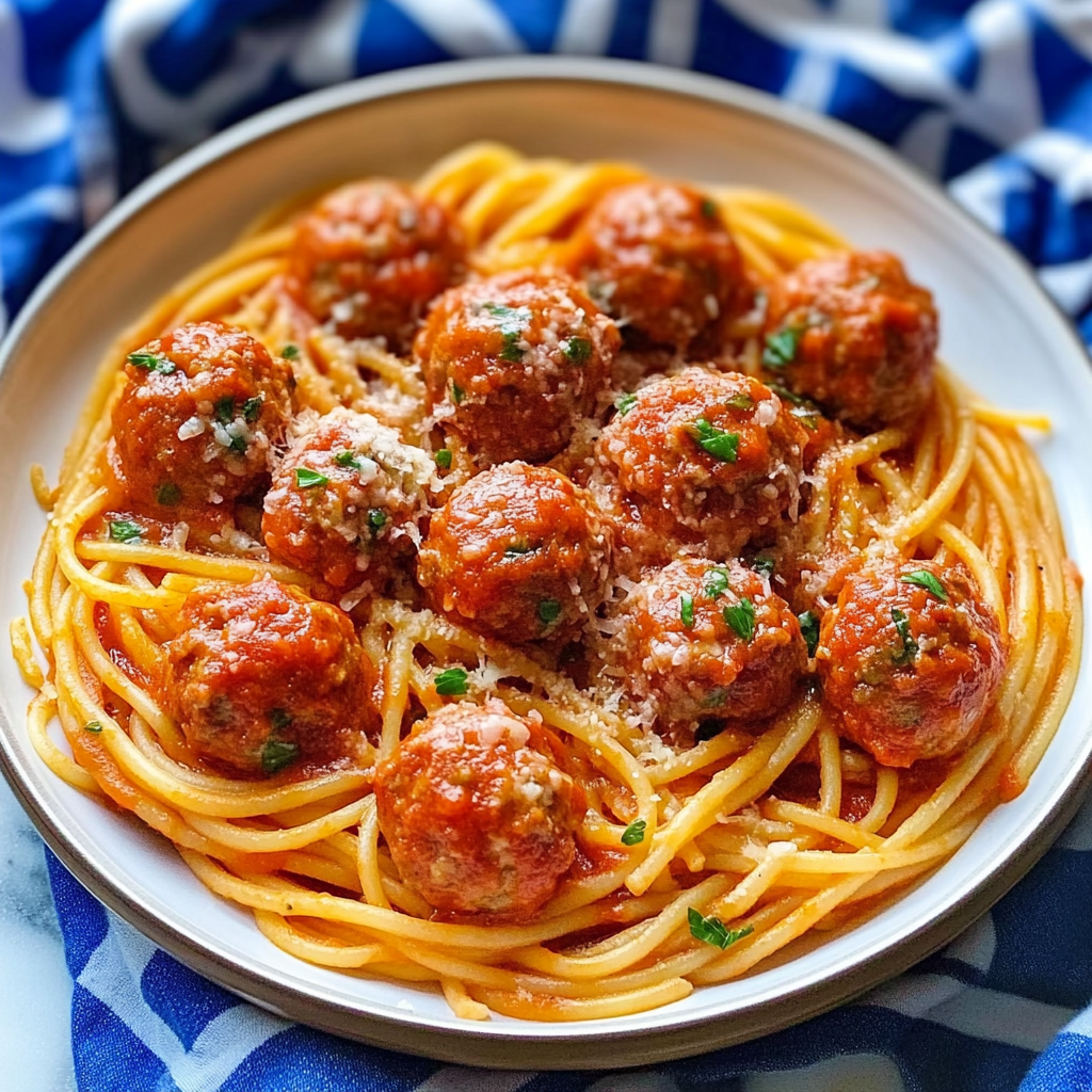 Recipe preparation for Instant Pot Spaghetti and Meatballs