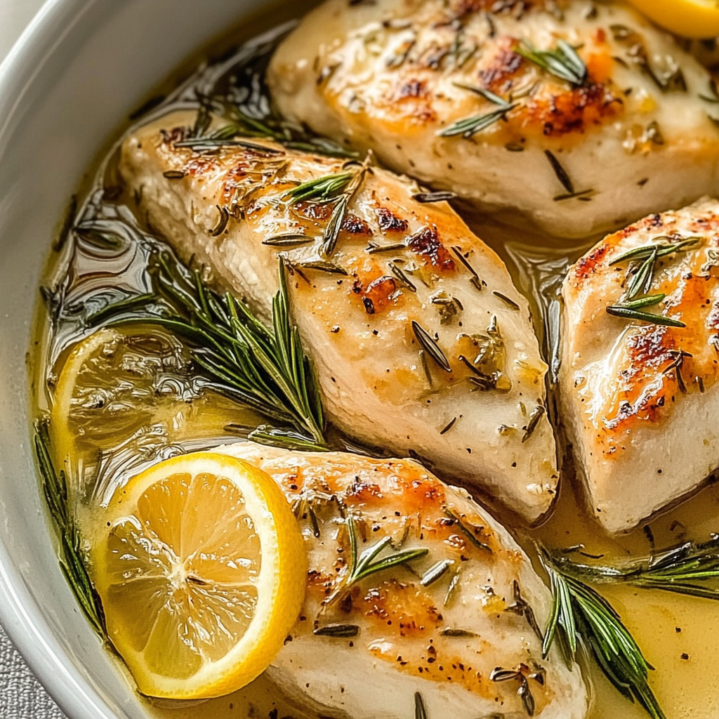 Recipe preparation for Lemon Rosemary Chicken