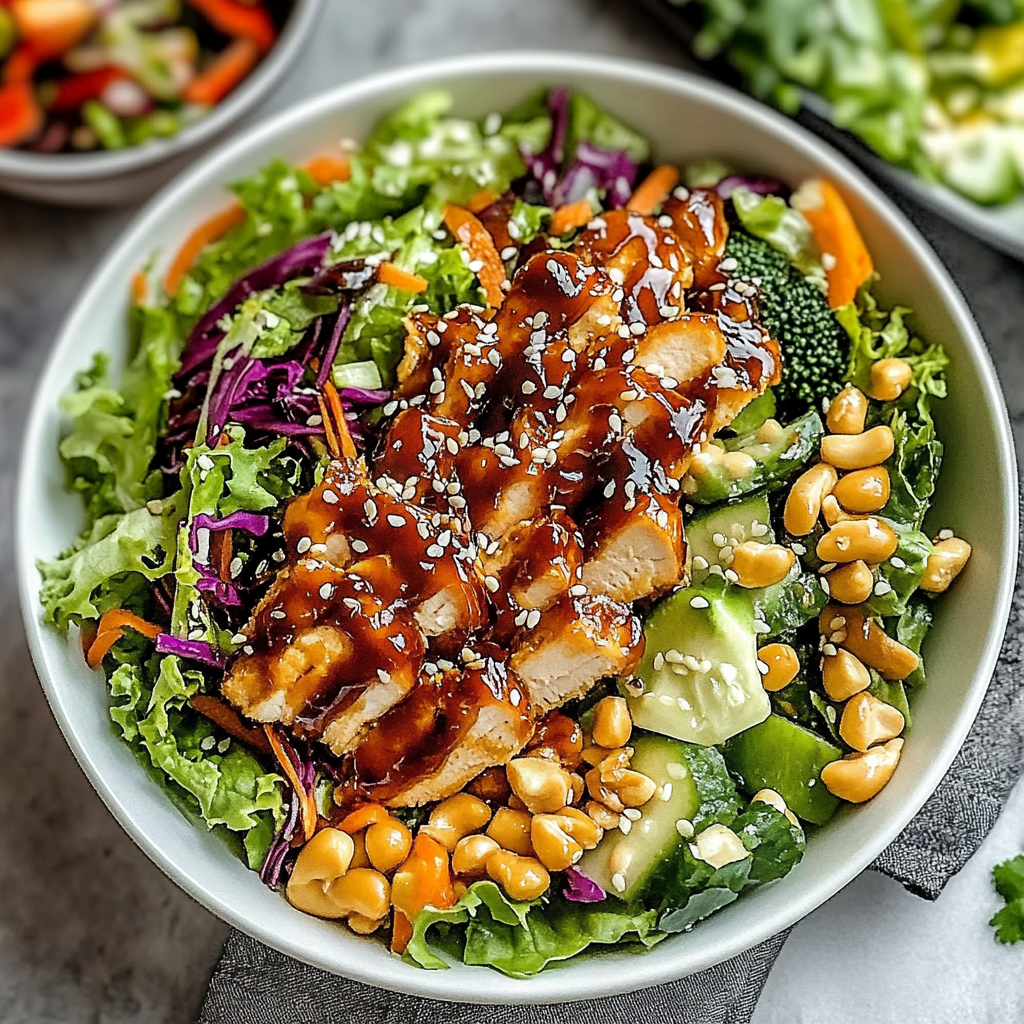 Recipe preparation for Sesame Chicken Salad Recipe