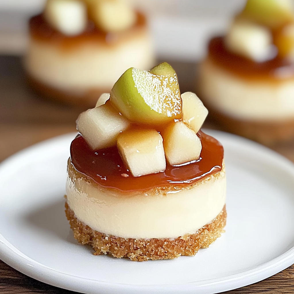 Recipe preparation for Apple Mini Cheesecakes