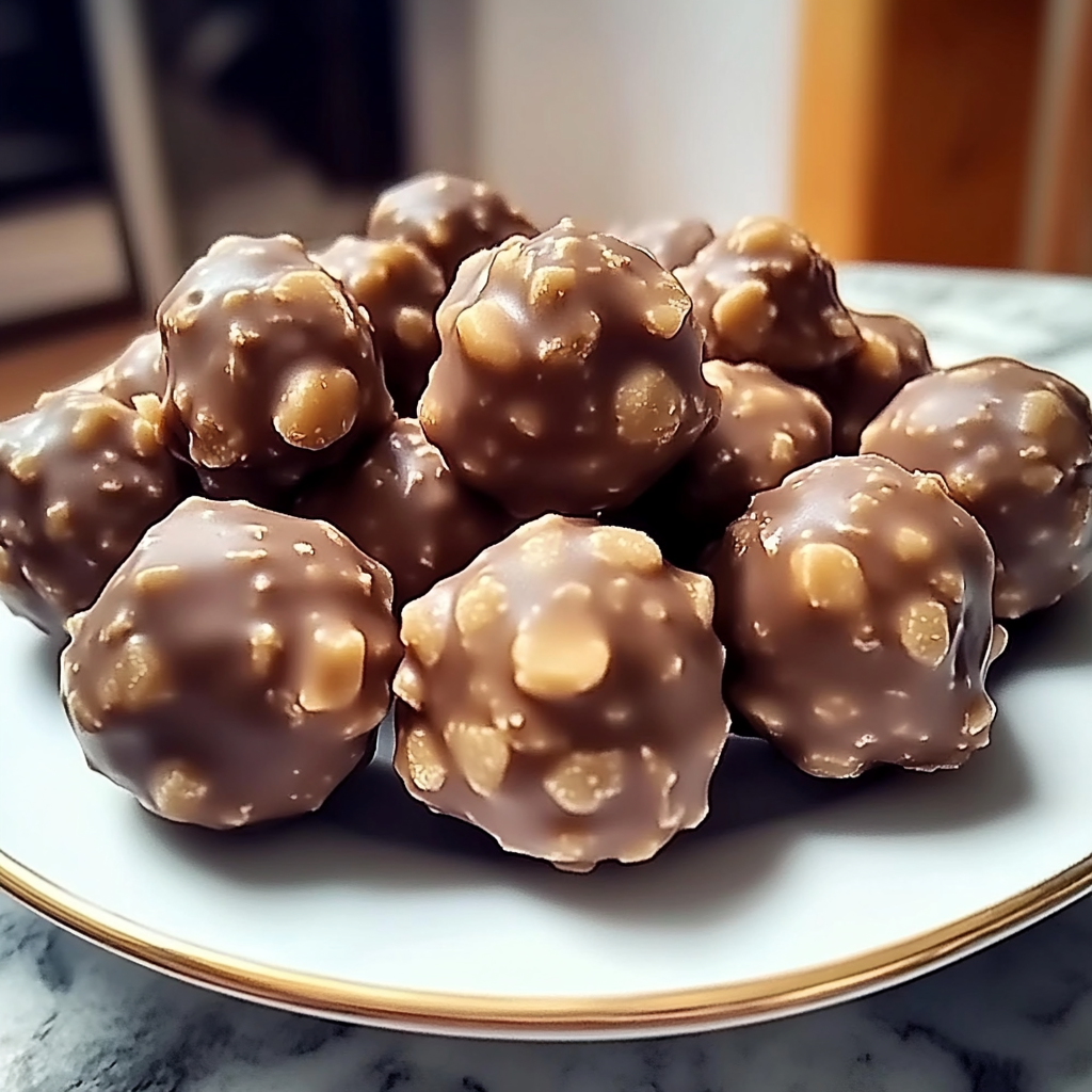 Recipe preparation for Butterfinger Balls