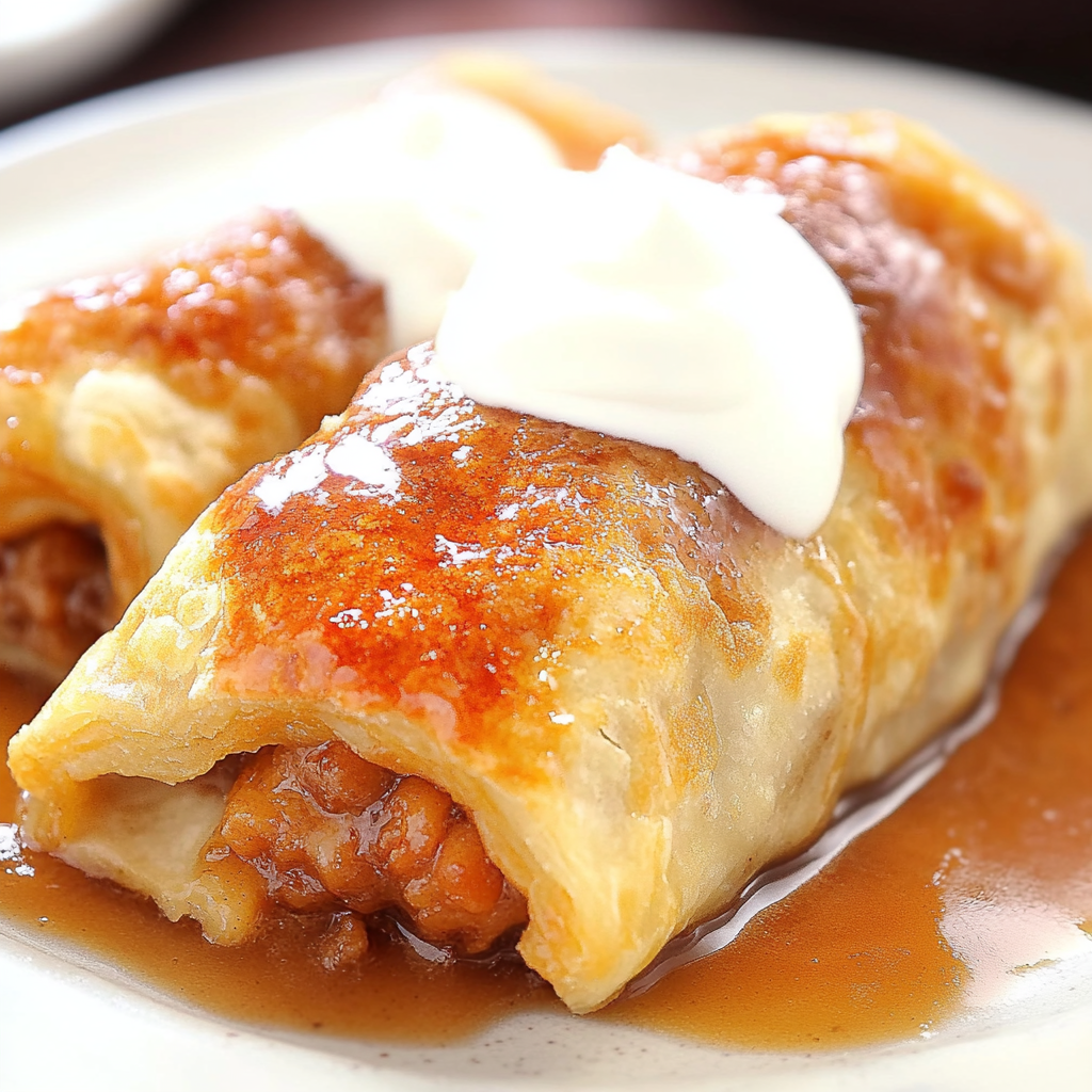 Recipe preparation for Crescent Roll Pumpkin Pie Dumplings