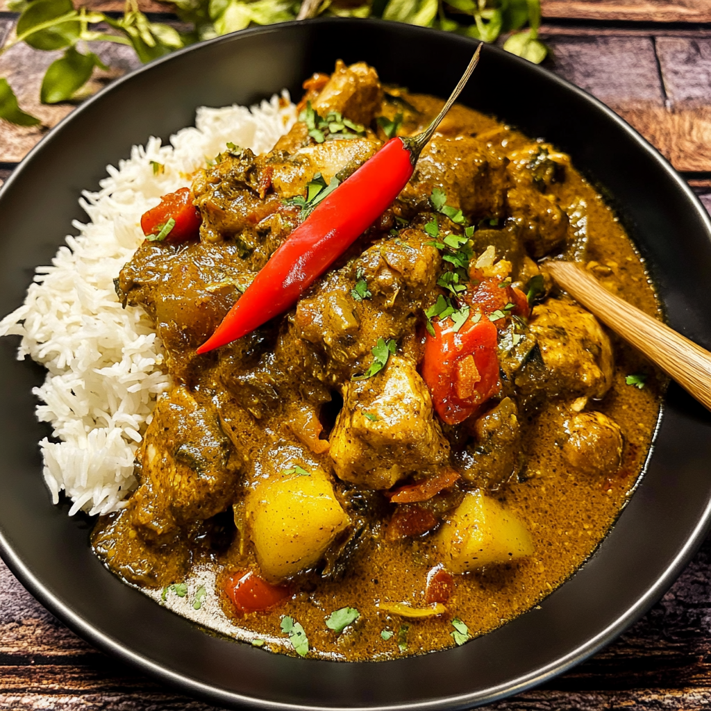 Recipe preparation for Authentic Jamaican Curry Chicken