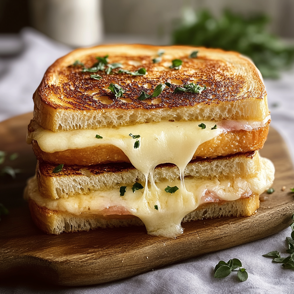 Recipe preparation for Croque-Monsieur