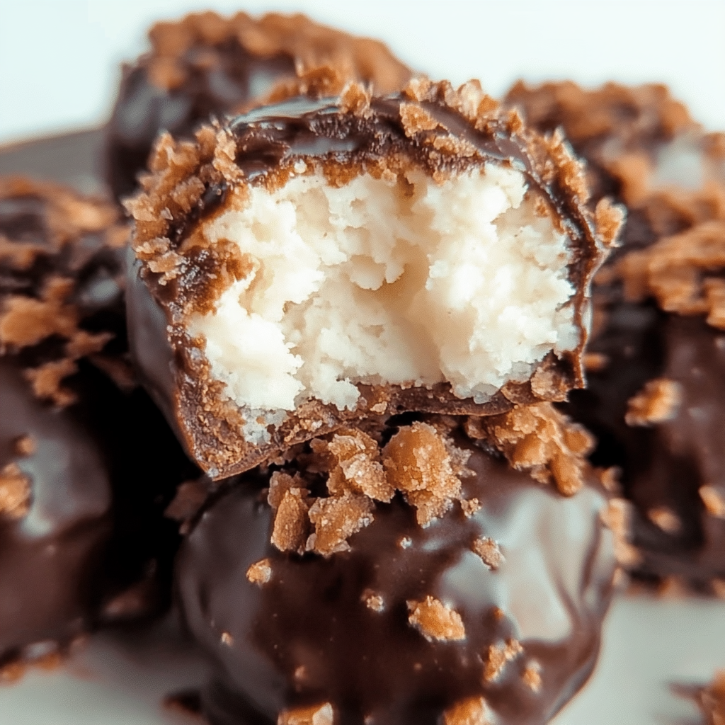 Recipe preparation for Chocolate Coconut Balls