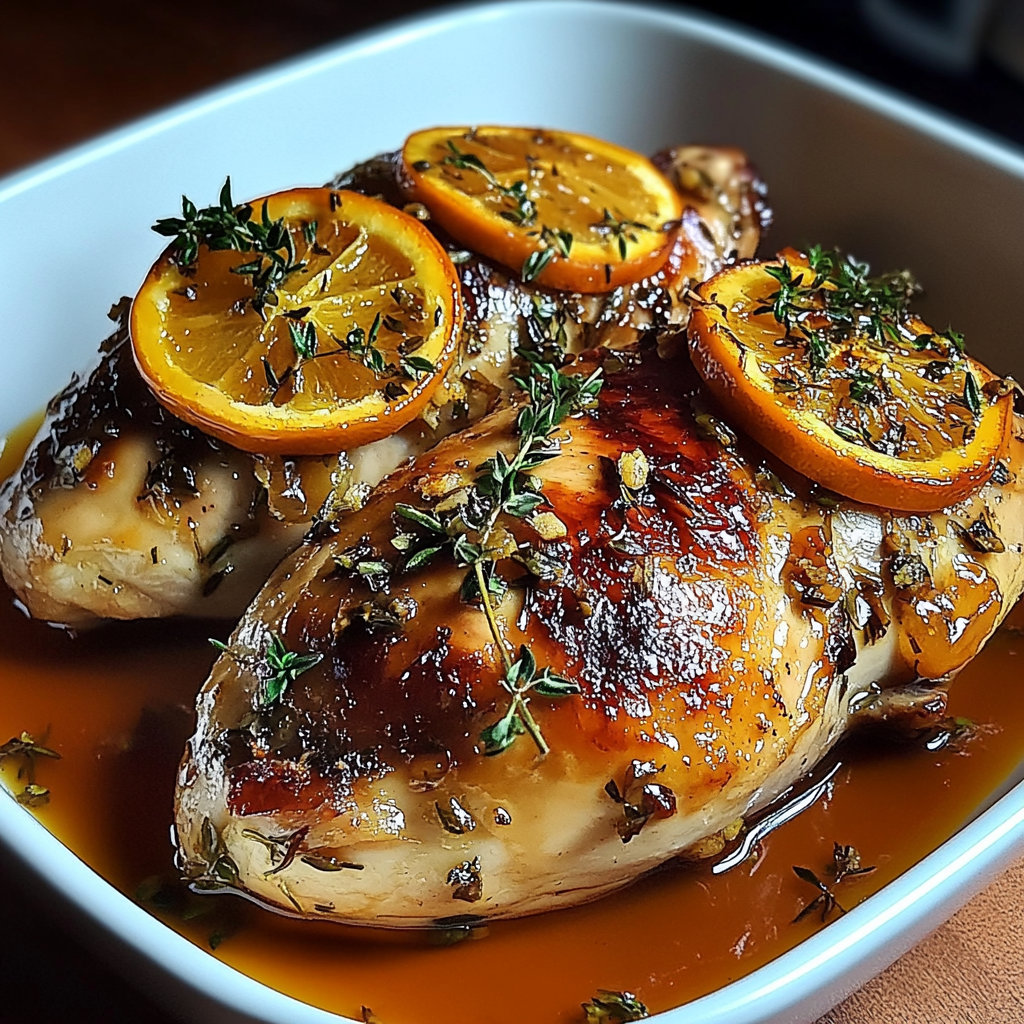 Recipe preparation for Roasted Orange Chicken