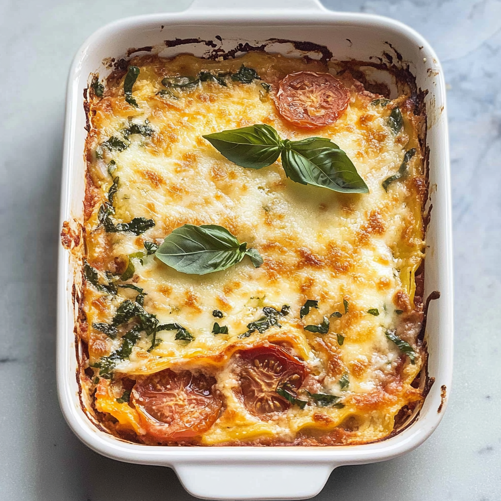 Recipe preparation for Tomato Lasagna