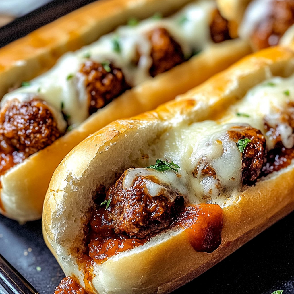 Recipe preparation for Easy Weeknight Meatball Sub