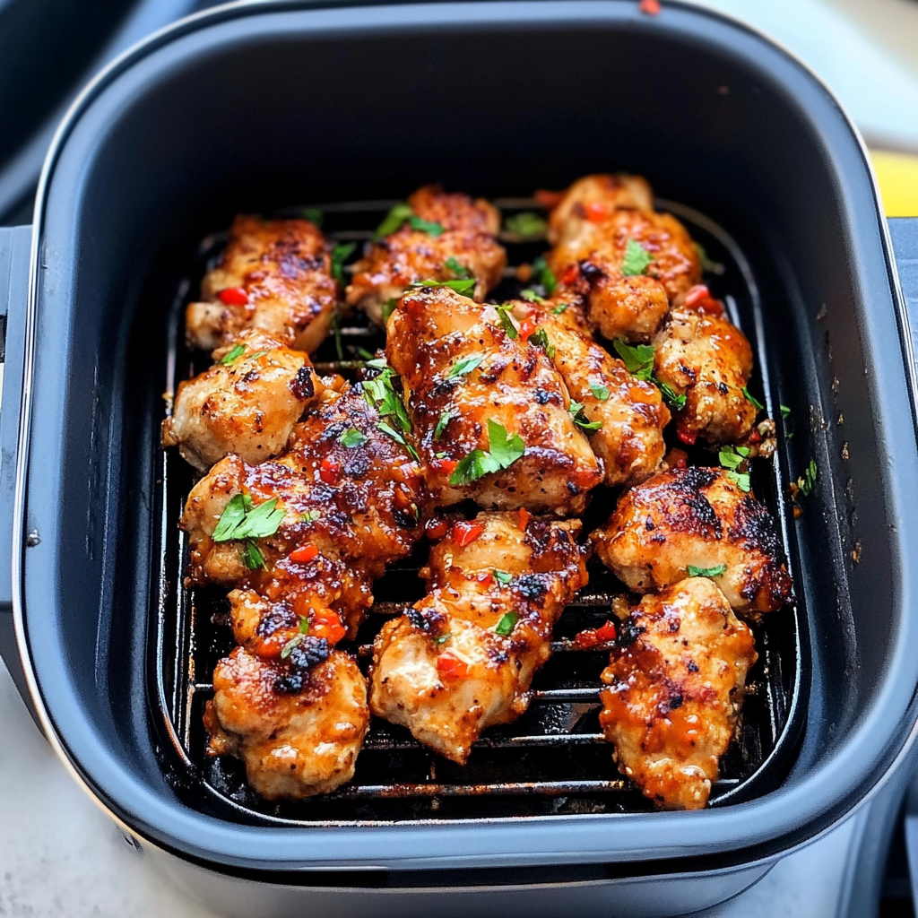 Recipe preparation for bang bang chicken air fryer