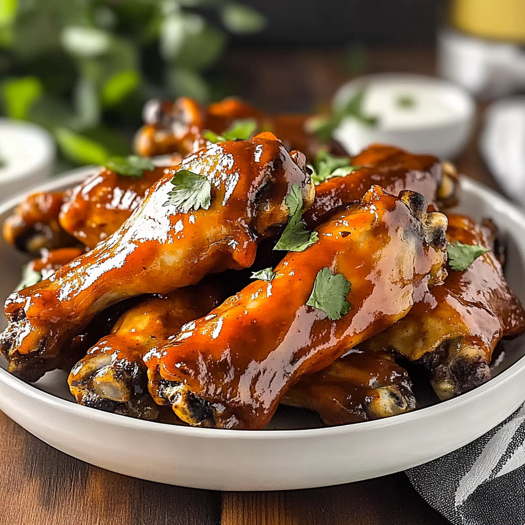 Recipe preparation for Juicy Smothered Turkey Wings