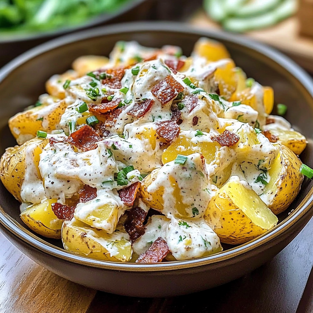 Recipe preparation for Loaded Baked Potato Salad