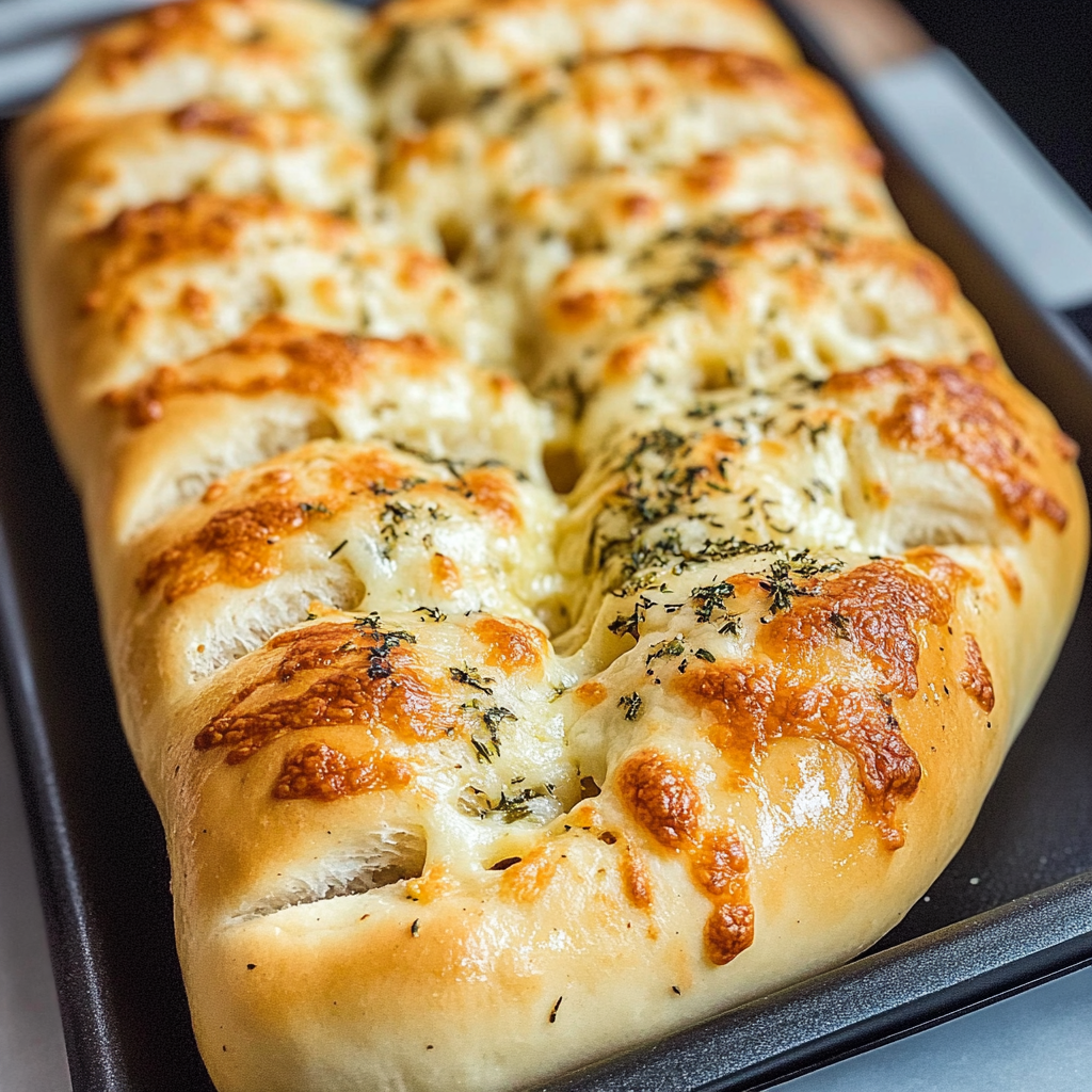 Recipe preparation for Copycat Subway Italian Herb & Cheese Bread