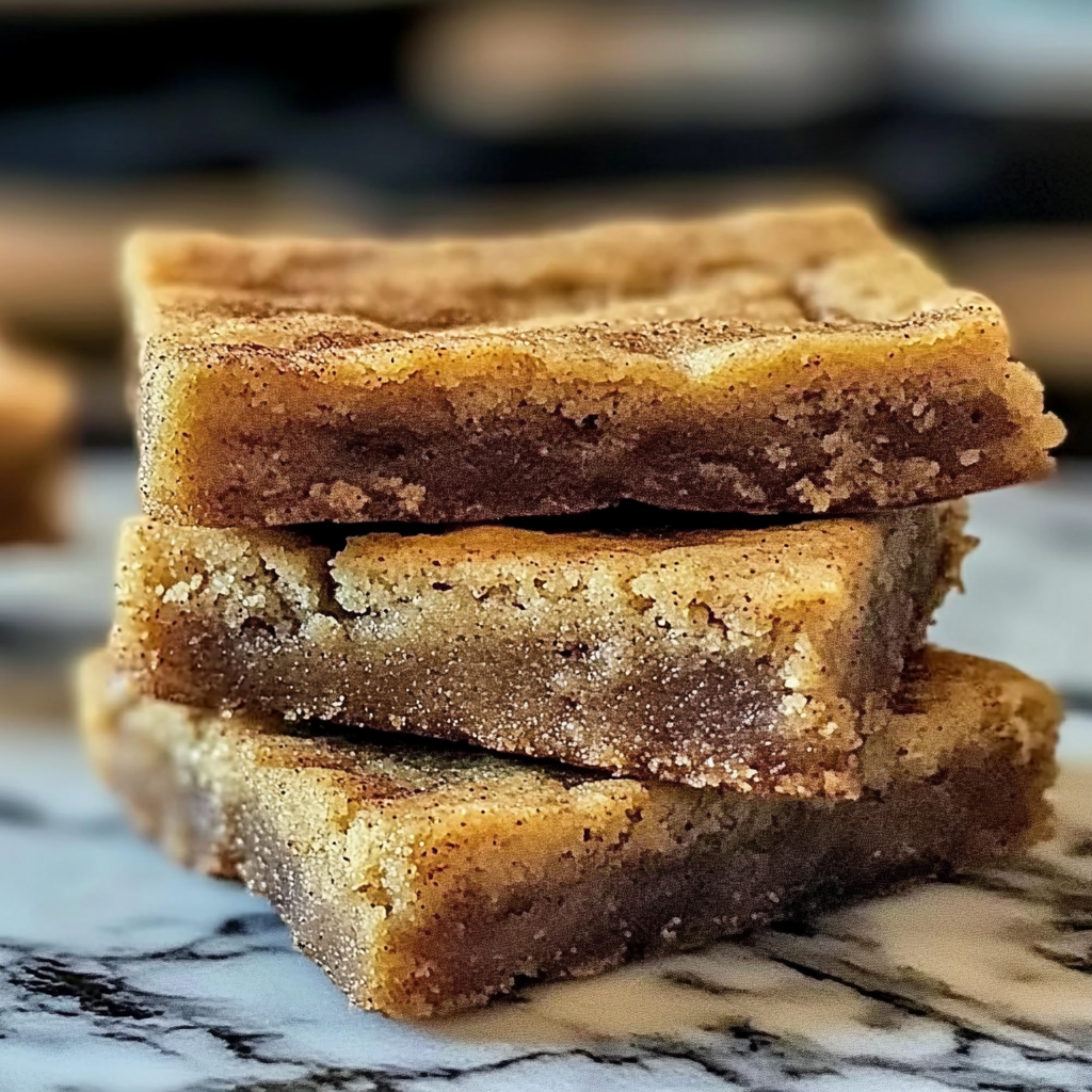 Recipe preparation for Chewy Snickerdoodle Cookie Bars