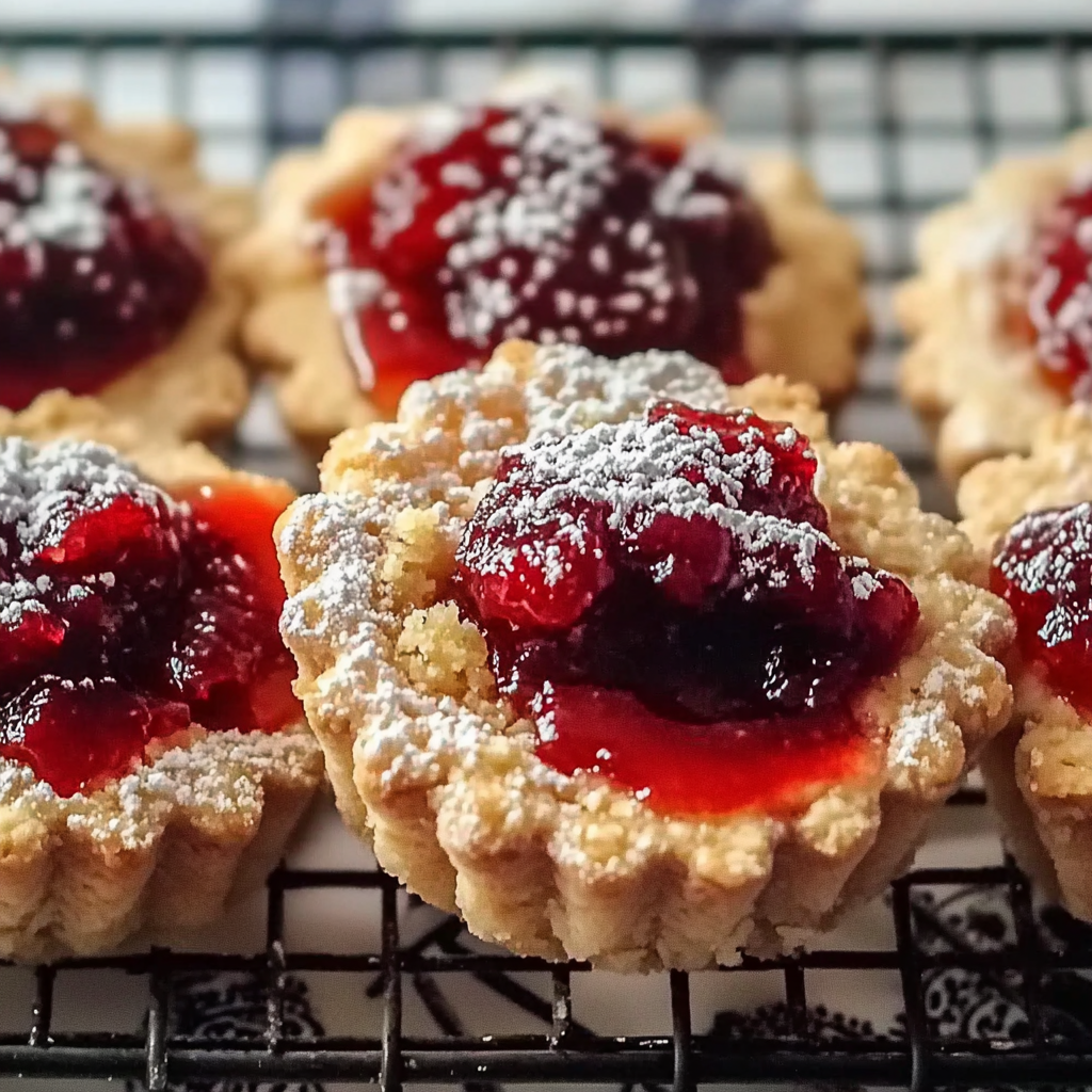 Recipe preparation for Strawberry Jam Cookies