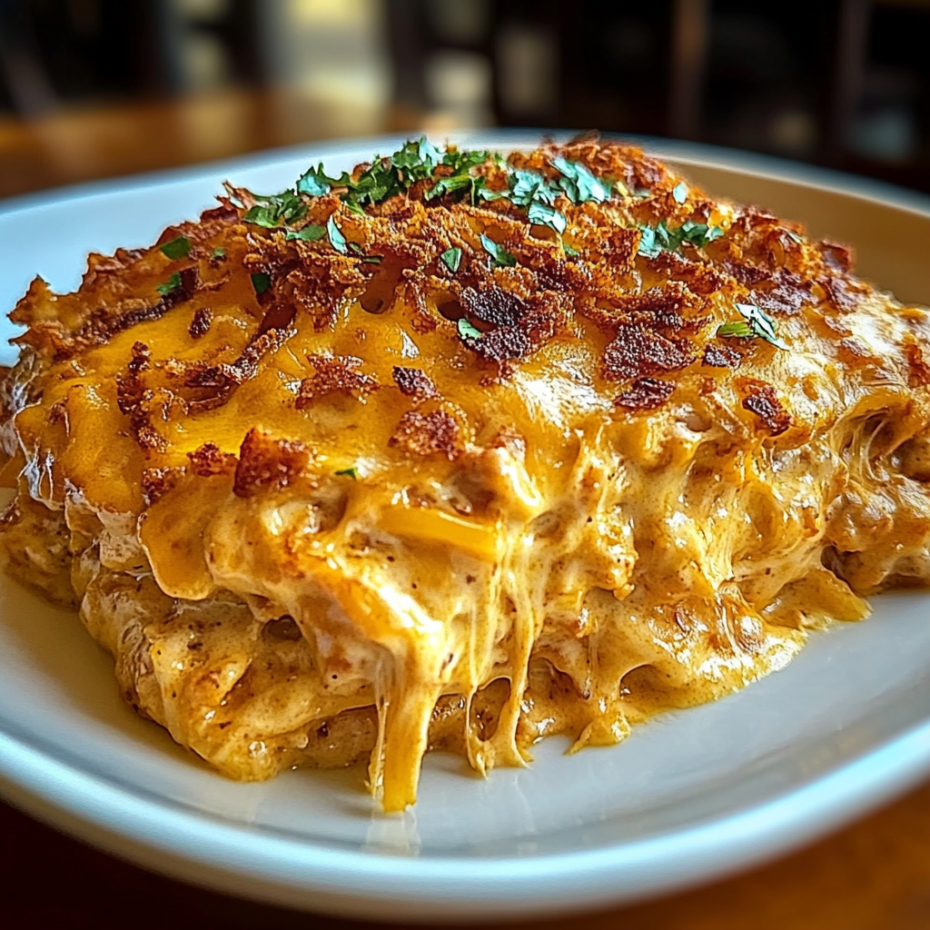 Recipe preparation for Spicy Southern Cheesy Chicken