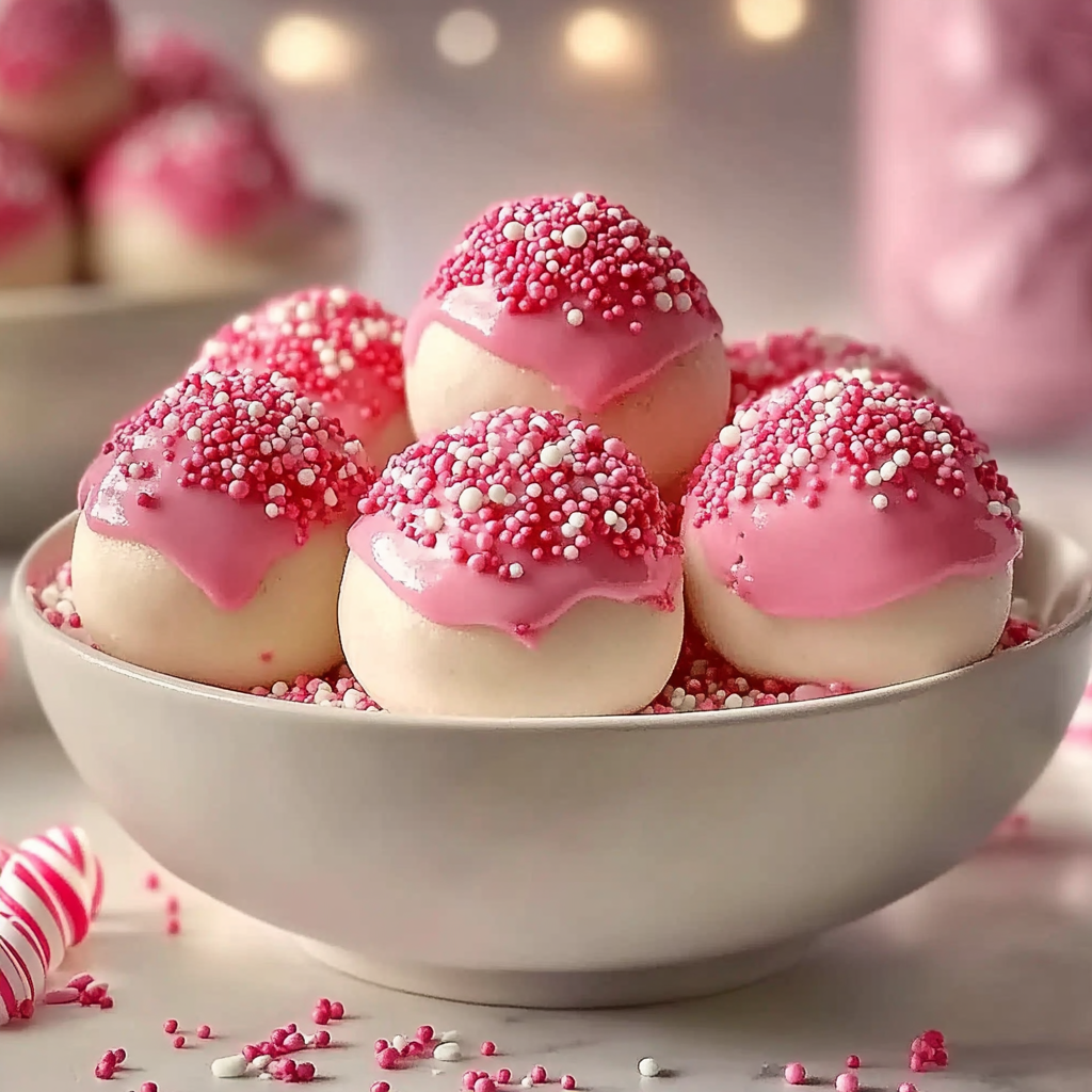Recipe preparation for Strawberry Cake Balls