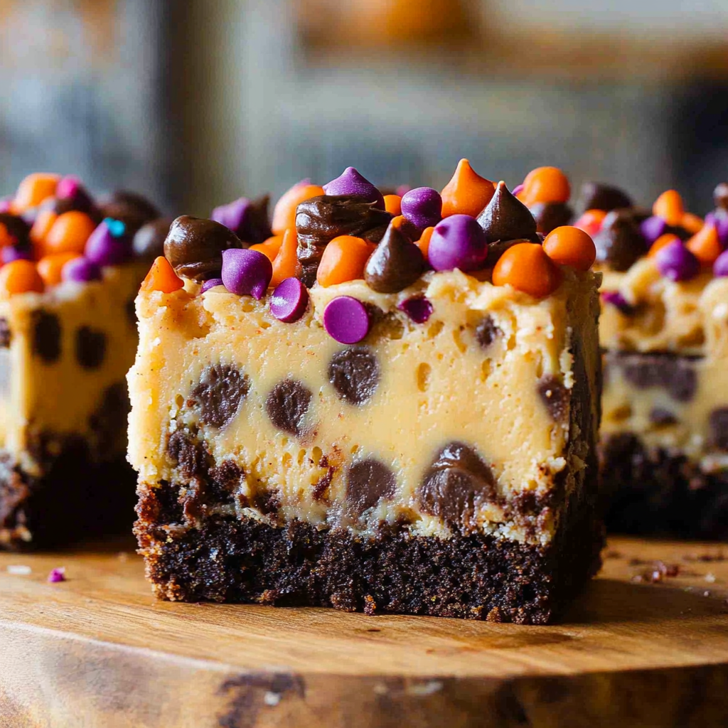Recipe preparation for Halloween Brookies