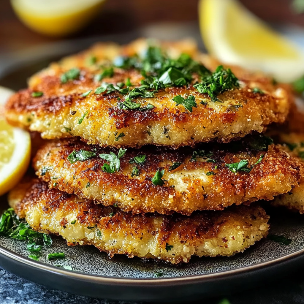 Recipe preparation for Italian Chicken Cutlets Recipe