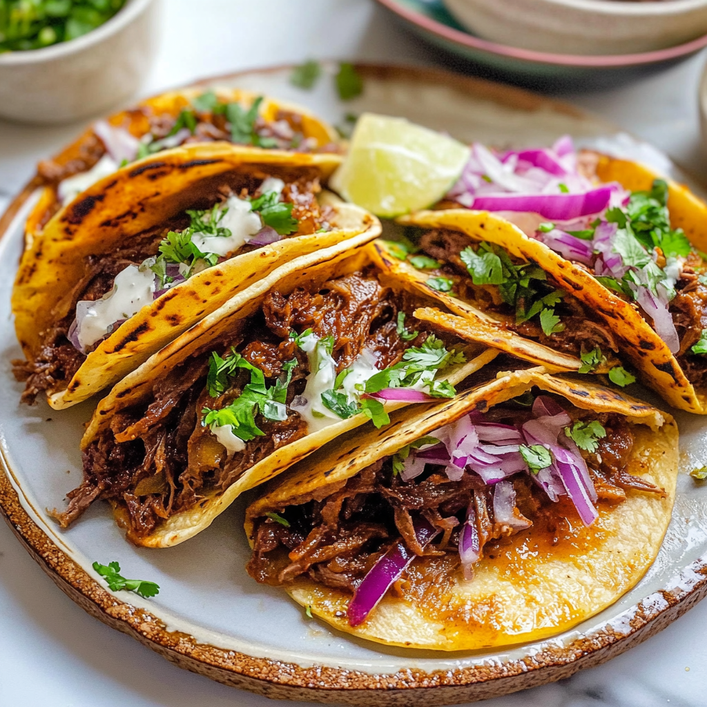 Recipe preparation for Beef Birria Tacos