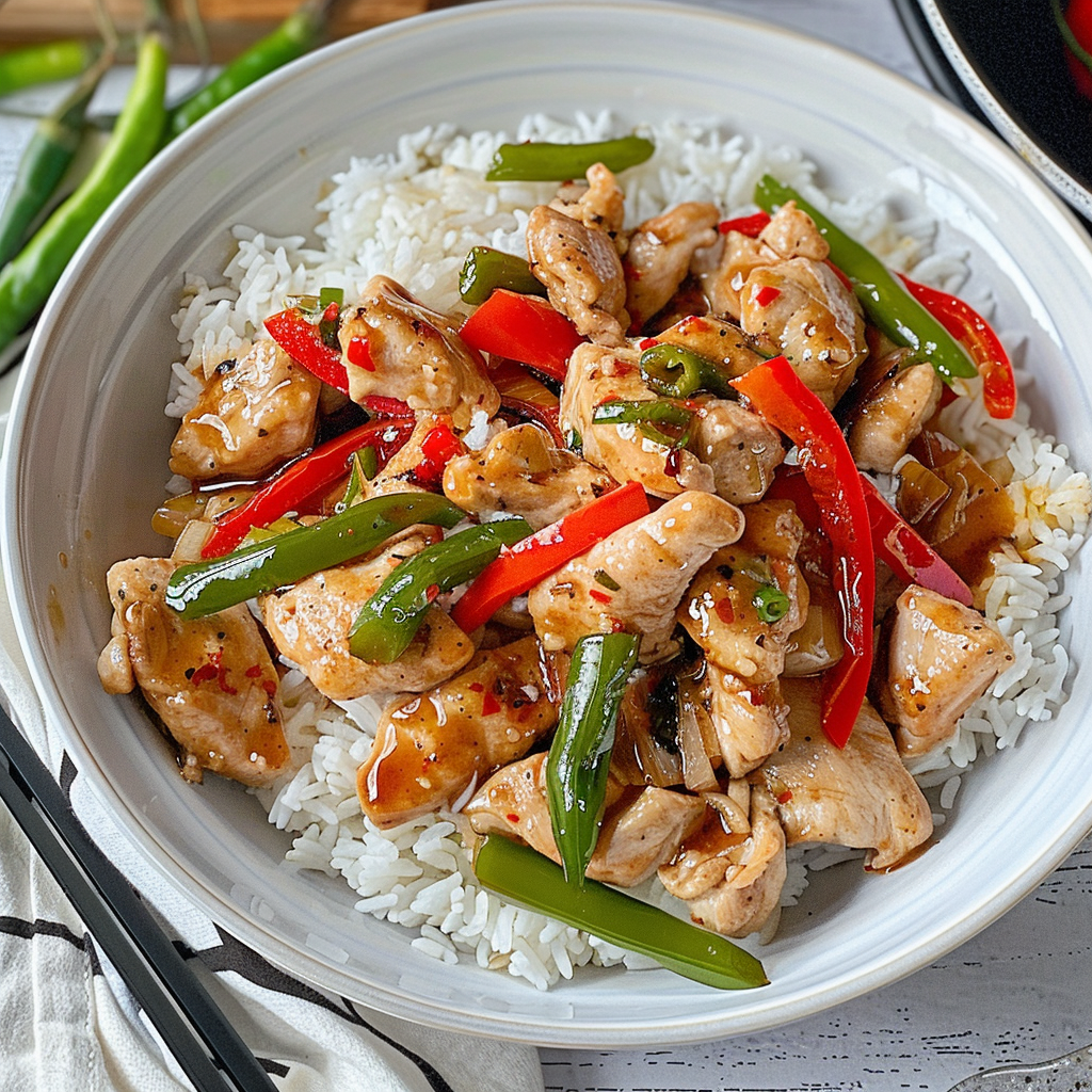 Recipe preparation for One-Pot Black Pepper Chicken