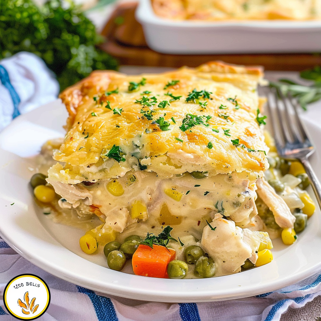 Recipe preparation for Leftover Turkey Pot-Pie Casserole