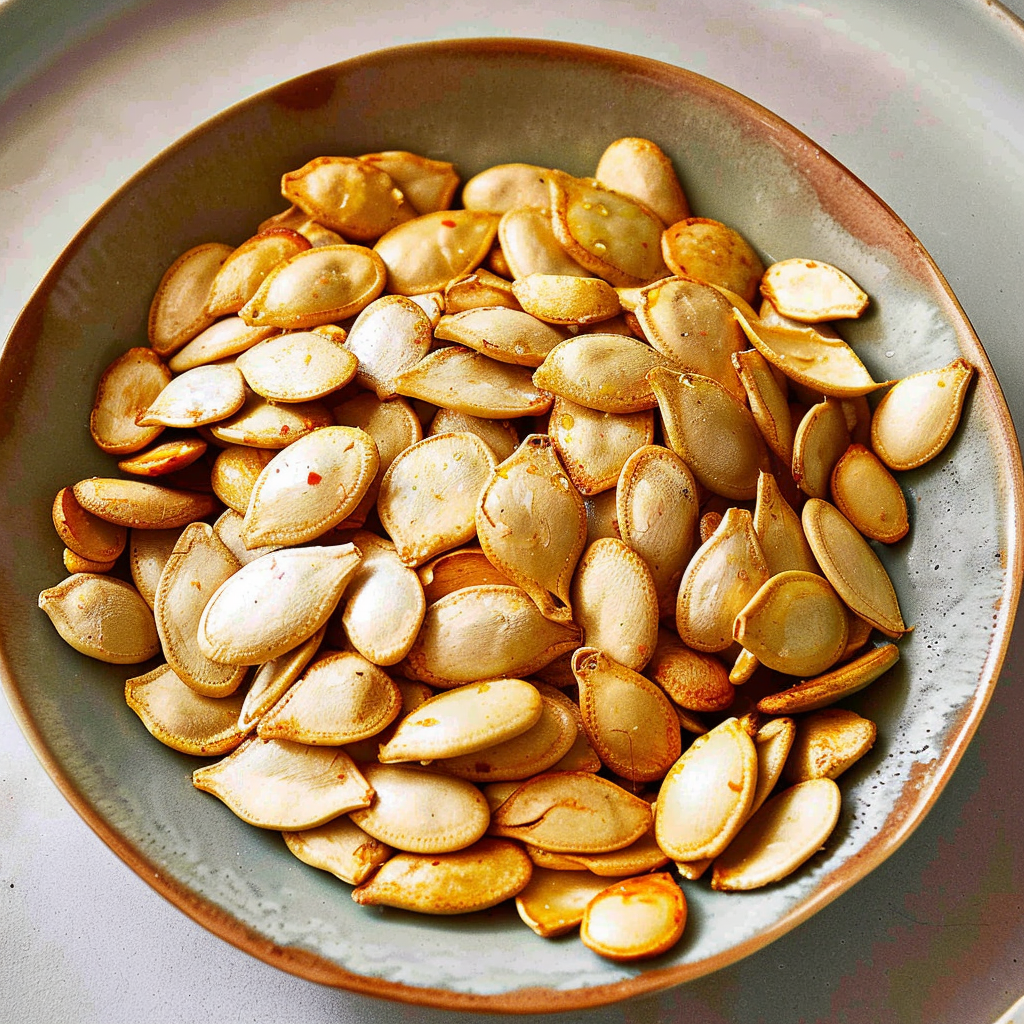 Recipe preparation for Roasted Pumpkin Seeds