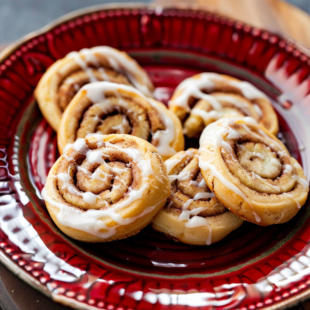 Recipe preparation for Cinnamon Roll Cookies