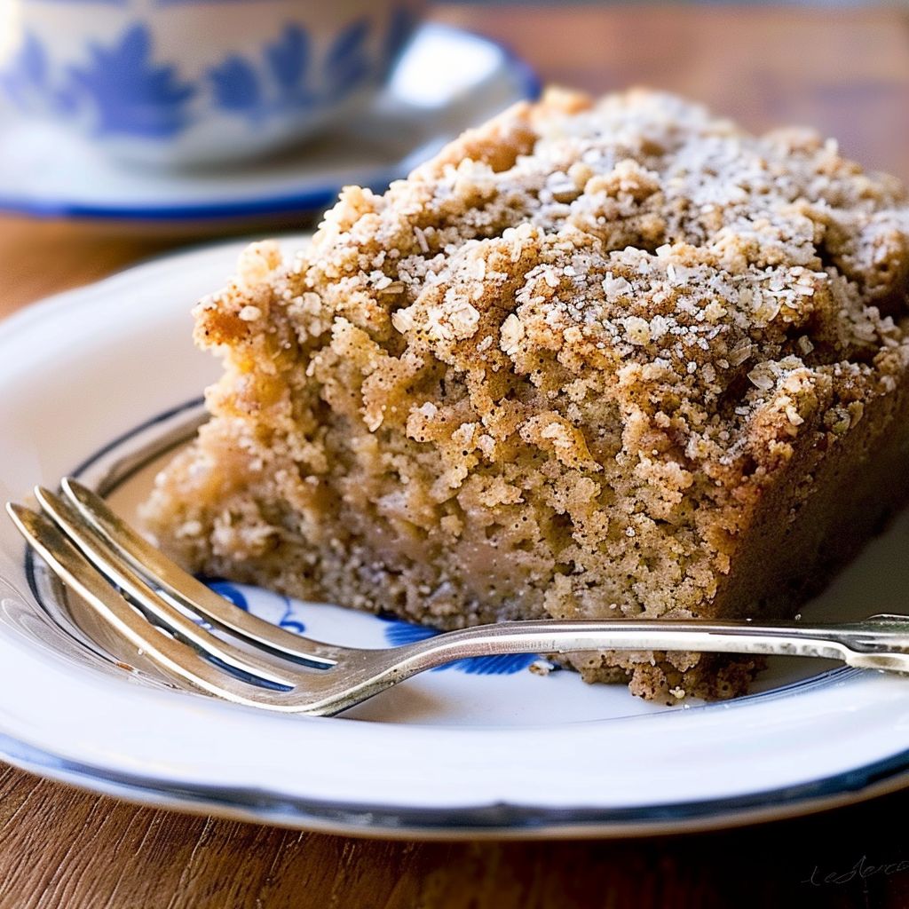 Recipe preparation for Gingerbread Spiced Coffee Cake