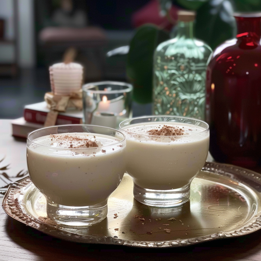 Recipe preparation for Martha's Classic Eggnog