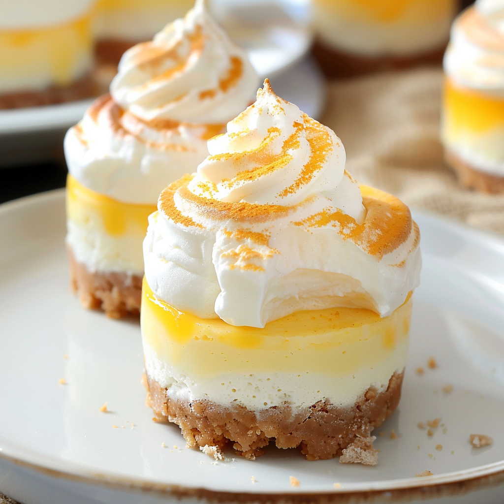 Recipe preparation for Lemon Meringue Cheesecake Bites