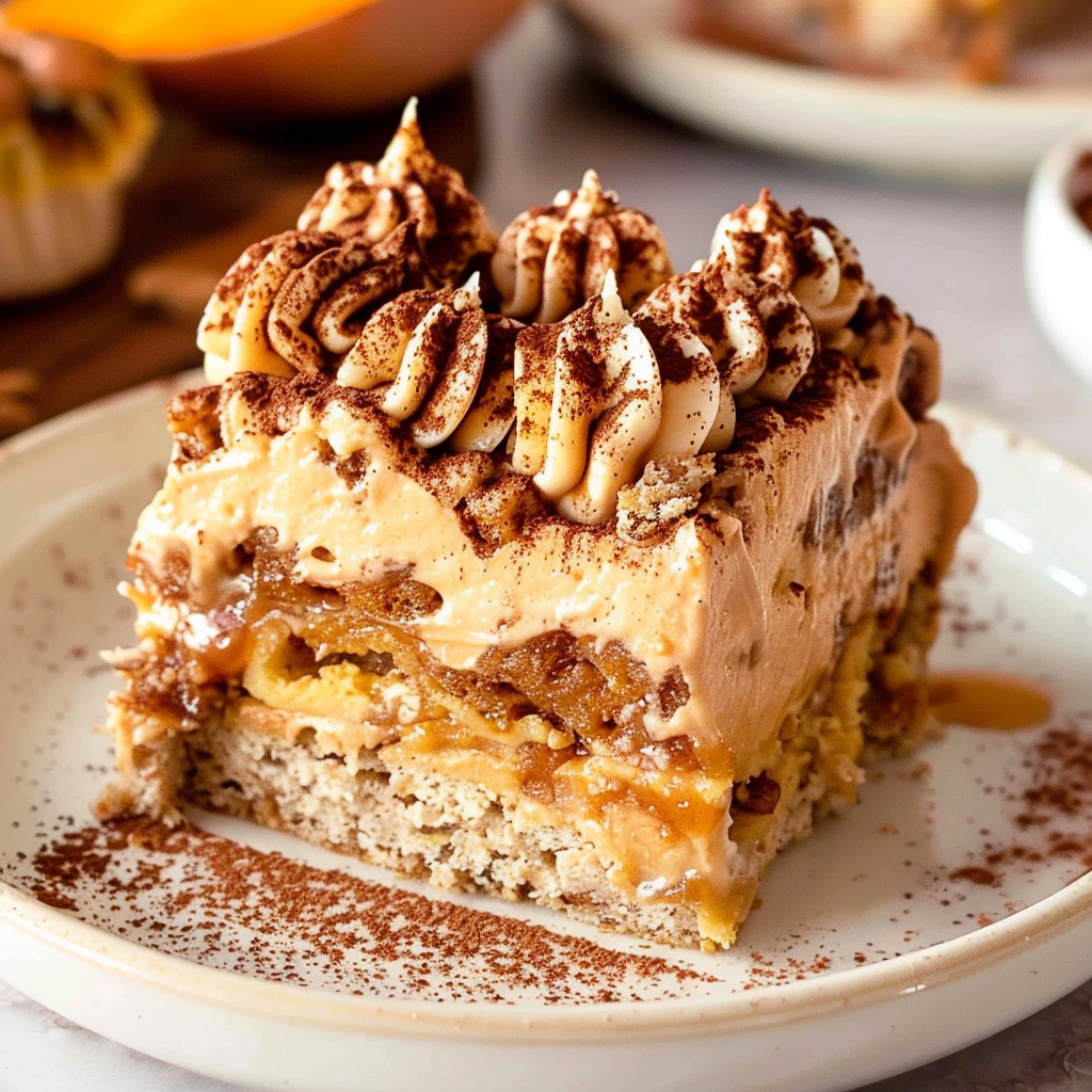 Recipe preparation for Pumpkin Tiramisu