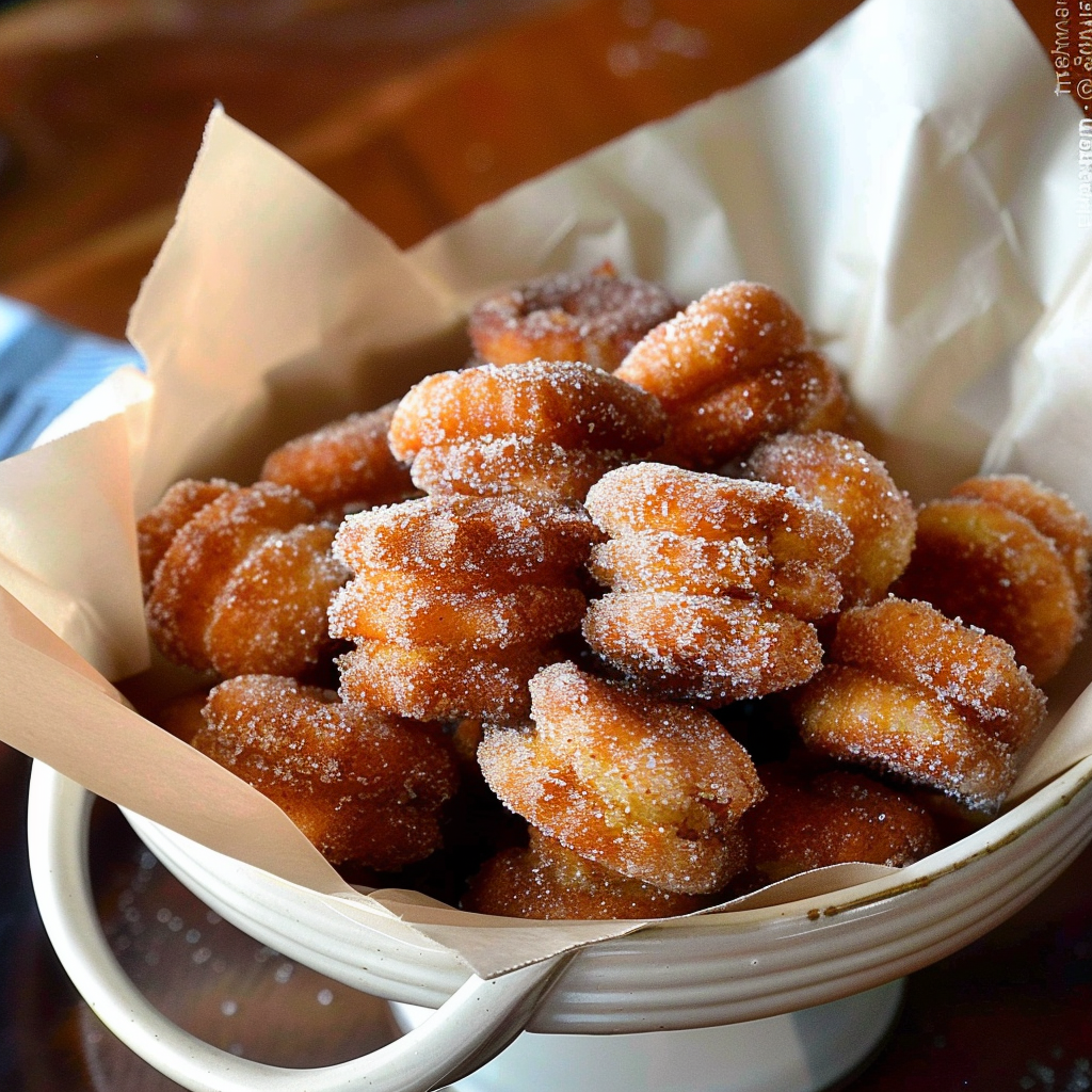 Recipe preparation for Holiday Cinnamon Churro Bites