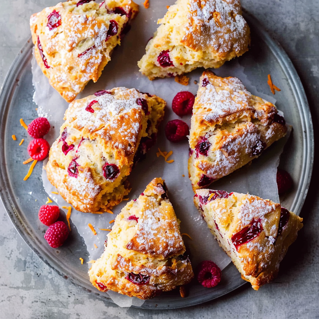 Recipe preparation for Cranberry Orange Breakfast Scones