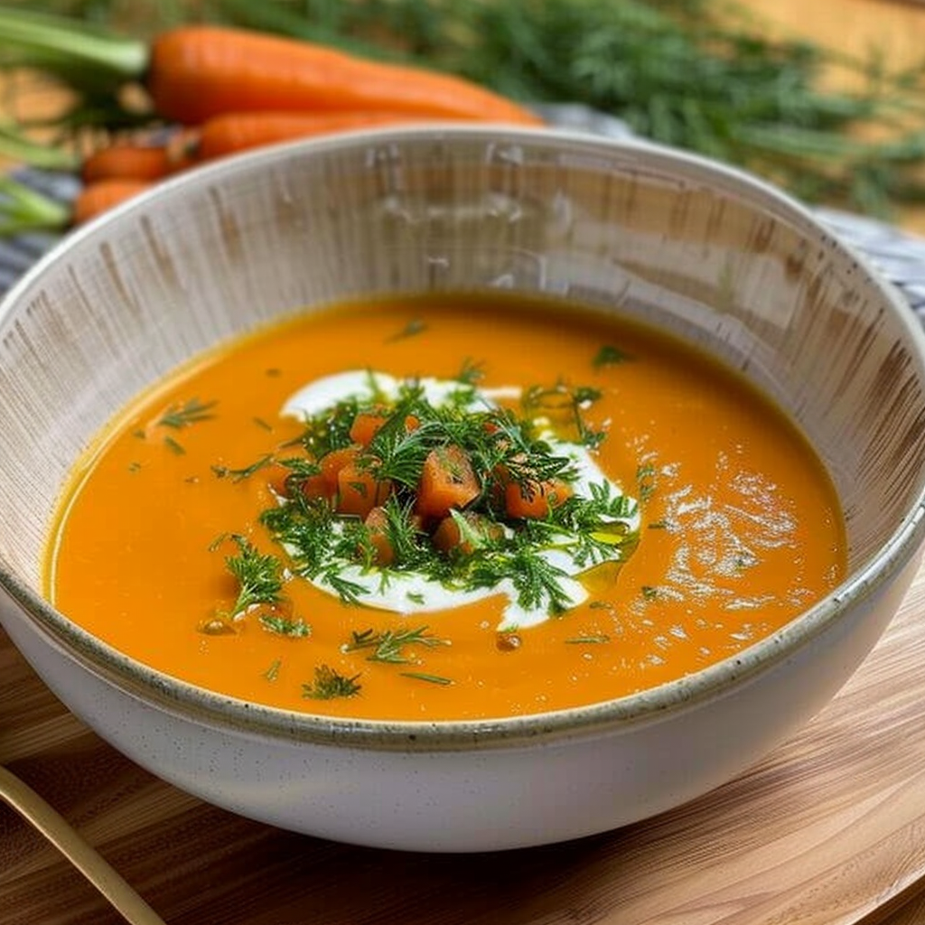 Recipe preparation for Cozy Carrot, Potato & Herb Hearth Soup