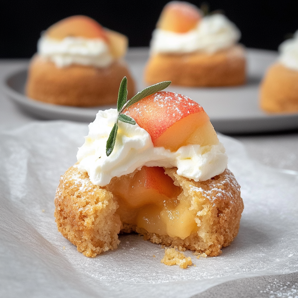 Recipe preparation for Apple Pie Choux au Craquelin