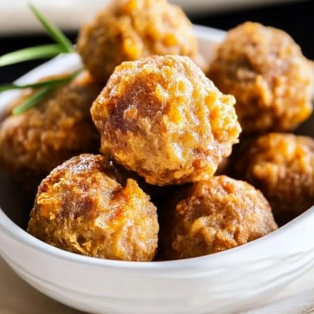 Recipe preparation for Bisquick Sausage Balls