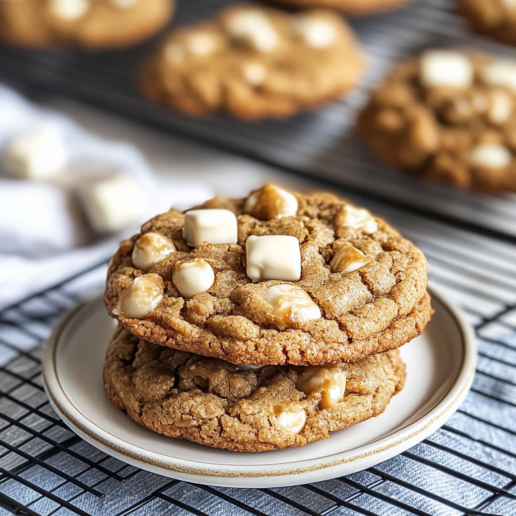Recipe preparation for White Chocolate Biscoff Oatmeal Cookies
